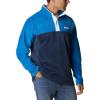 Columbia mens Steens Mountain Half Snap(Bright Indigo/Collegiate Navy/White)