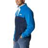 Columbia mens Steens Mountain Half Snap(Bright Indigo/Collegiate Navy/White)