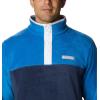 Columbia mens Steens Mountain Half Snap(Bright Indigo/Collegiate Navy/White)