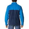 Columbia mens Steens Mountain Half Snap(Bright Indigo/Collegiate Navy/White)