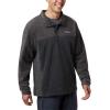 Columbia mens Steens Mountain Half Snap(Charcoal Heather/Shark)