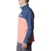 Columbia mens Steens Mountain Half Snap(Coral Reef/Dark Mountain/White)