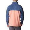 Columbia mens Steens Mountain Half Snap(Coral Reef/Dark Mountain/White)