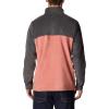 Columbia mens Steens Mountain Half Snap(Dark Coral/Shark)