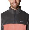 Columbia mens Steens Mountain Half Snap(Dark Coral/Shark)