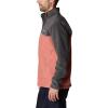 Columbia mens Steens Mountain Half Snap(Dark Coral/Shark)