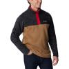 Columbia mens Steens Mountain Half Snap(Delta  Black  Mountain Red)