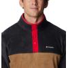 Columbia mens Steens Mountain Half Snap(Delta  Black  Mountain Red)