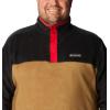 Columbia mens Steens Mountain Half Snap(Delta/Black/Mountain Red)
