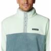 Columbia mens Steens Mountain Half Snap(Ice Green/Metal/Niagara)