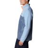 Columbia mens Steens Mountain Half Snap(Jet Stream/Dark Mountain/Summer Peach)
