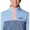 Columbia mens Steens Mountain Half Snap(Jet Stream/Dark Mountain/Summer Peach)