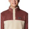 Columbia mens Steens Mountain Half Snap(Light Raisin/Ancient Fossil)