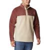 Columbia mens Steens Mountain Half Snap(Light Raisin/Ancient Fossil)