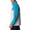 Columbia mens Steens Mountain Half Snap(Nimbus Grey/Deep Marine/Electric Turquoise U)