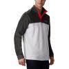 Columbia mens Steens Mountain Half Snap(Nimbus Grey/Shark/Mountain Red)