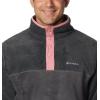 Columbia mens Steens Mountain Half Snap(Shark/Charcoal Heather/Pink Agave)