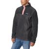 Columbia mens Steens Mountain Half Snap(Shark/Charcoal Heather/Pink Agave)