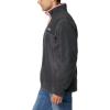 Columbia mens Steens Mountain Half Snap(Shark/Charcoal Heather/Pink Agave)