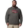 Columbia mens Trek Hoodie(Charcoal Heather/Columbia Badge Label)