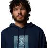 Columbia mens Trek Hoodie(Collegiate Navy/Linework C Badge)