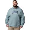 Columbia mens Trek Hoodie(Crushed Blue/Columbia Badge Label)