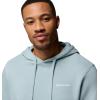 Columbia mens Trek Hoodie(Crushed Blue/Csc Sleeve Logo)