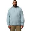 Columbia mens Trek Hoodie(Crushed Blue/Csc Sleeve Logo)