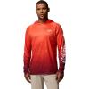 Columbia Men’s Casual(Vt – Tangy Orange/Deep Maroon)
