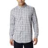 Columbia Men’s Rapid Rivers Ii Long Sleeve Shirt(Black Cherry Small Plaid)