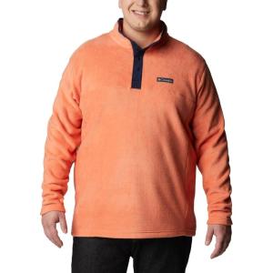 Columbia mens Steens Mountain Half Snap(Desert Orange/Collegiate Navy)