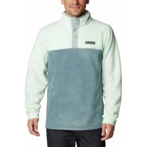Columbia mens Steens Mountain Half Snap(Ice Green/Metal/Niagara)