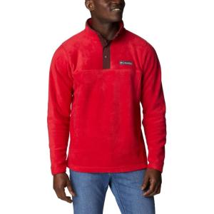 Columbia mens Steens Mountain Half Snap(Mountain Red/Elderberry)