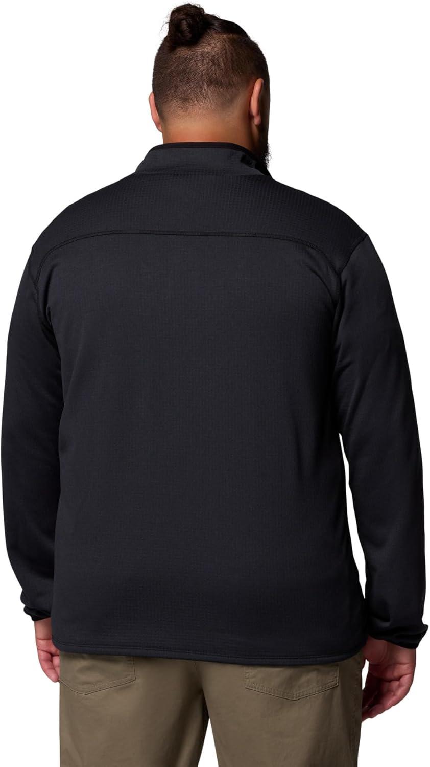 imageColumbia Mens Essential Hike Grid Fleece Half ZipBlack