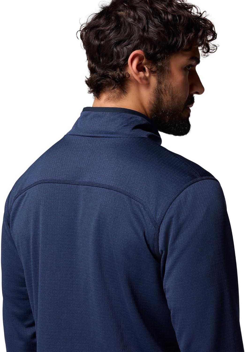 imageColumbia Mens Essential Hike Grid Fleece Half ZipCollegiate Navy