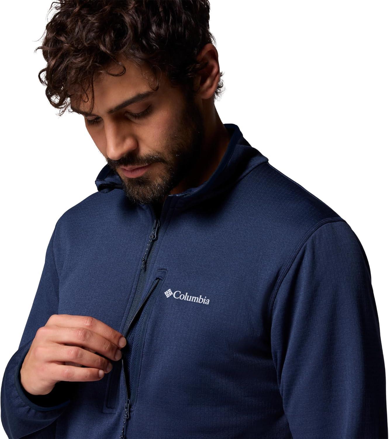 imageColumbia Mens Essential Hike Grid Fleece Half ZipCollegiate Navy