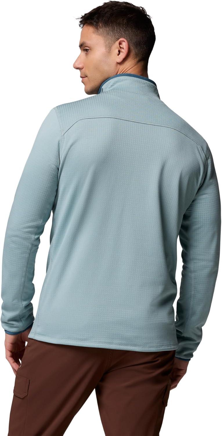 imageColumbia Mens Essential Hike Grid Fleece Half ZipCrushed Blue