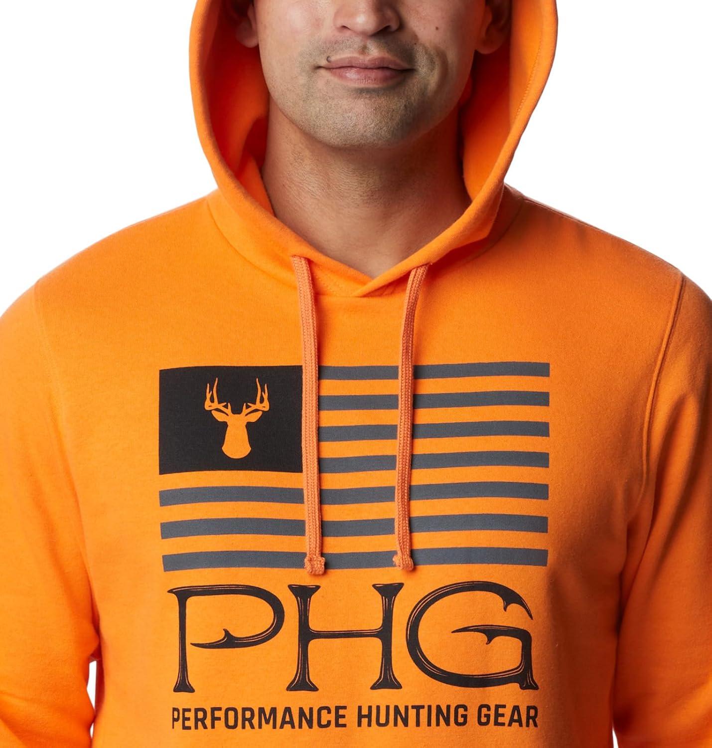 imageColumbia Mens Phg Hunt Star HoodiePhg OrangeBlack Buck Star