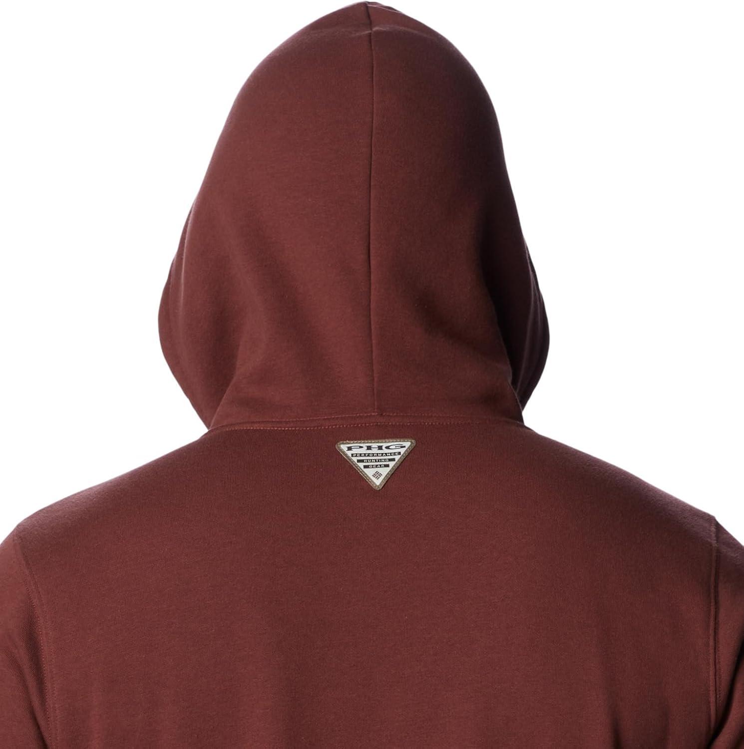 imageColumbia Mens Phg Hunt Star HoodieRed RocksDark Stone Hunt Tree
