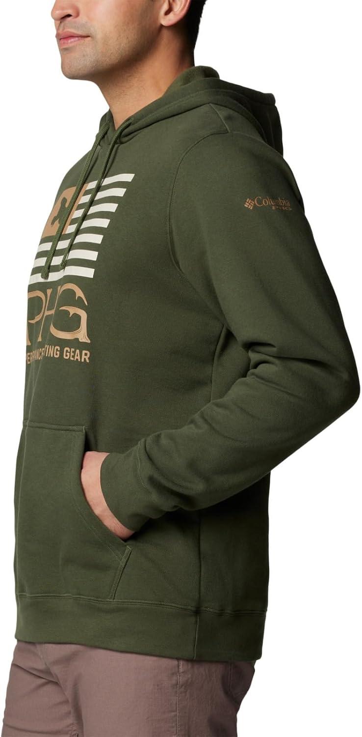 imageColumbia Mens Phg Hunt Star HoodieSurplus GreenSaharaDuck Star