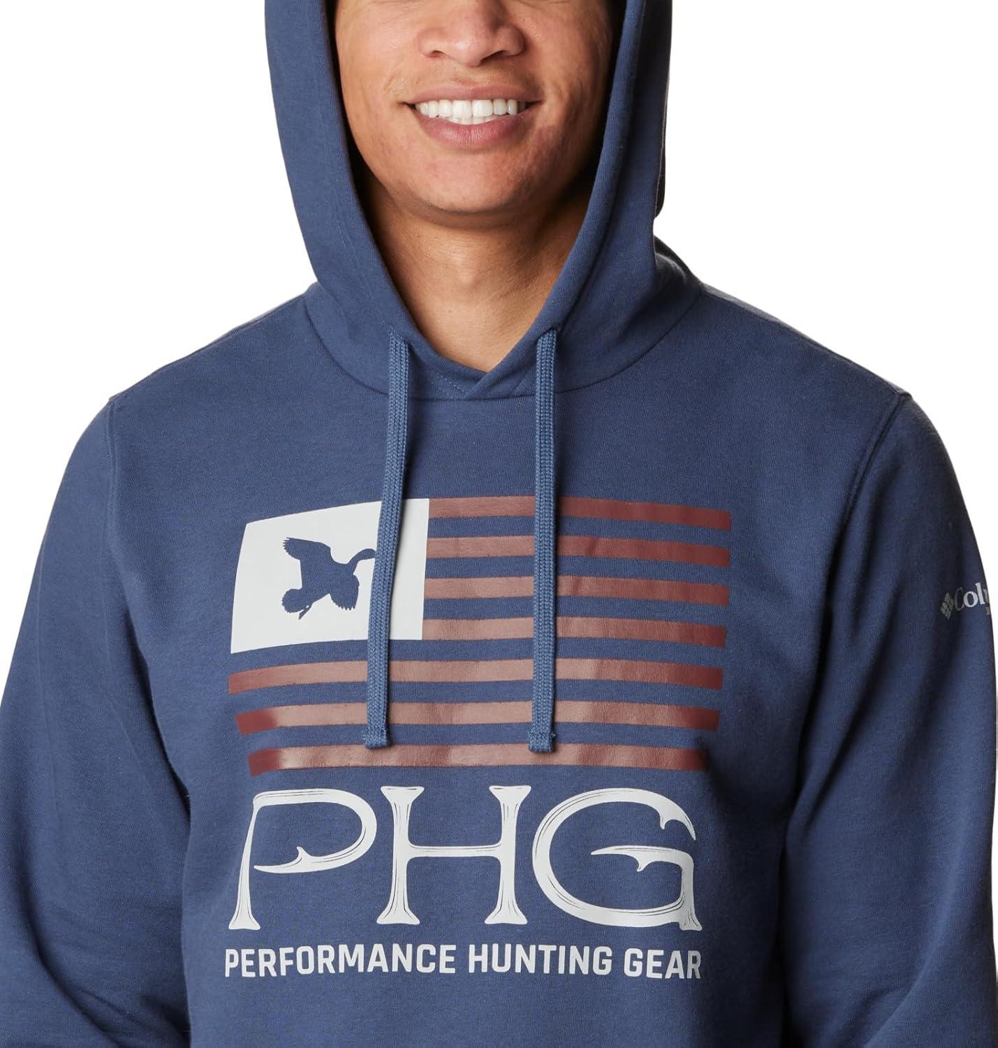 imageColumbia Mens Phg Hunt Star HoodieZincRed Rocks Duck Star