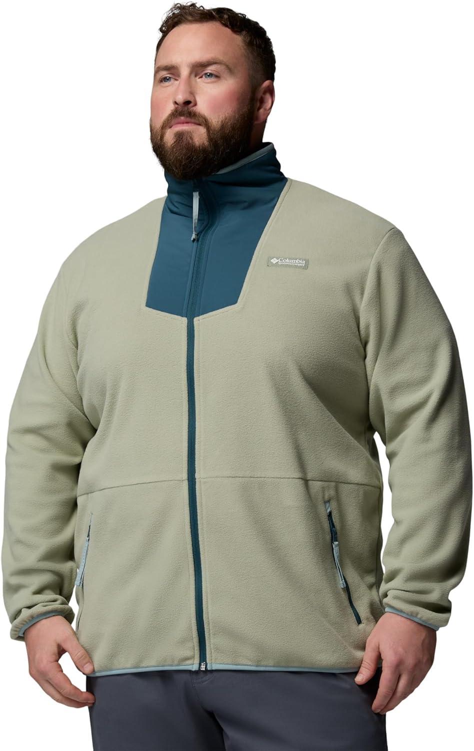 imageColumbia Mens Sequoia Grove Full Zip Fleece Jacket SafariEverblue XLarge