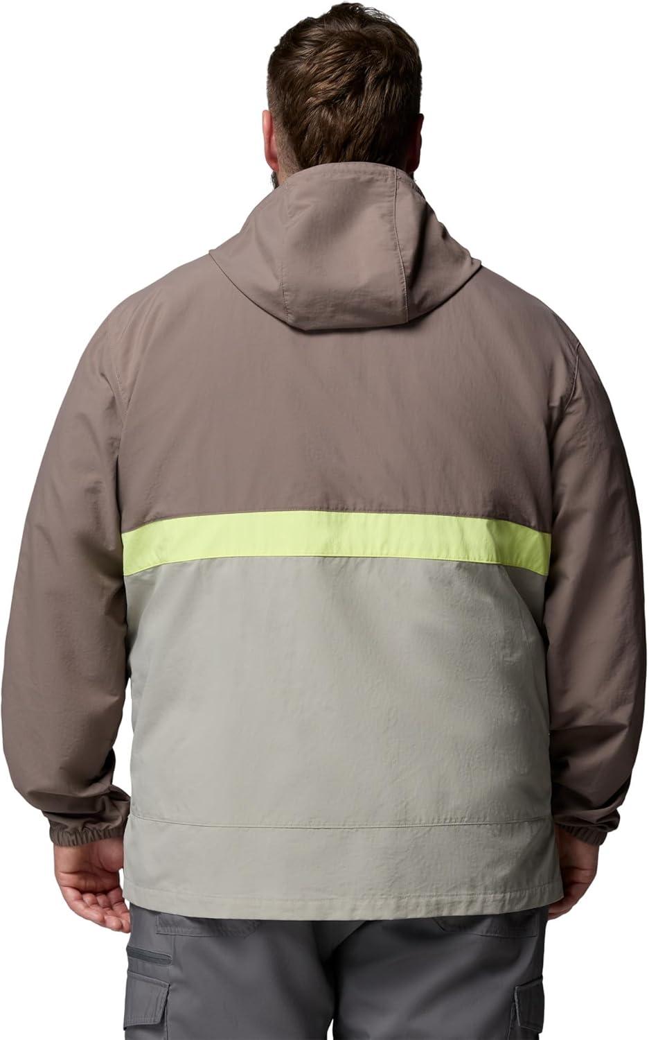 imageColumbia Mens Spire Valley Hooded WindbreakerIronFlint GreyNeon Light