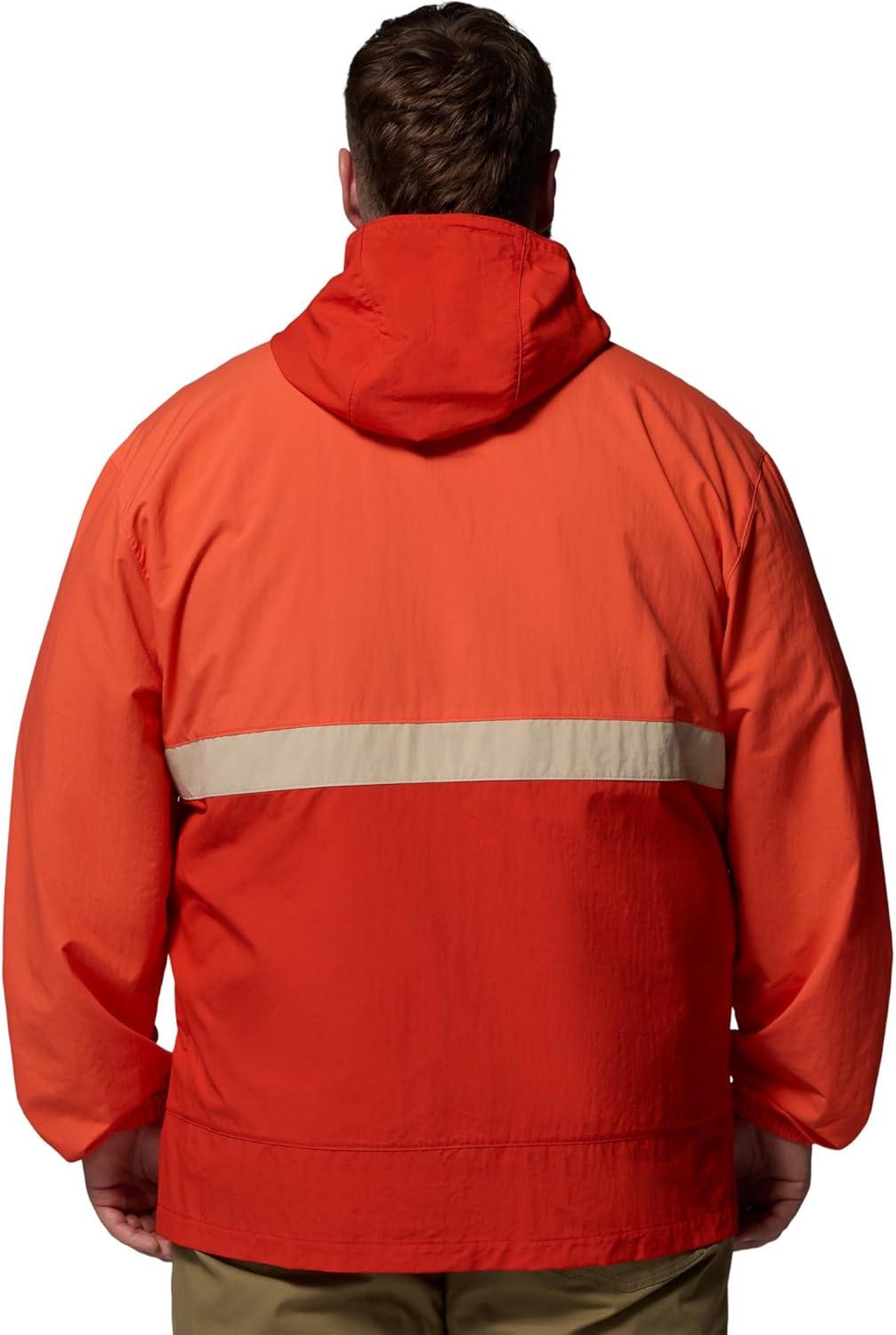 imageColumbia Mens Spire Valley Hooded WindbreakerZingSuper SonicAncient Fossil