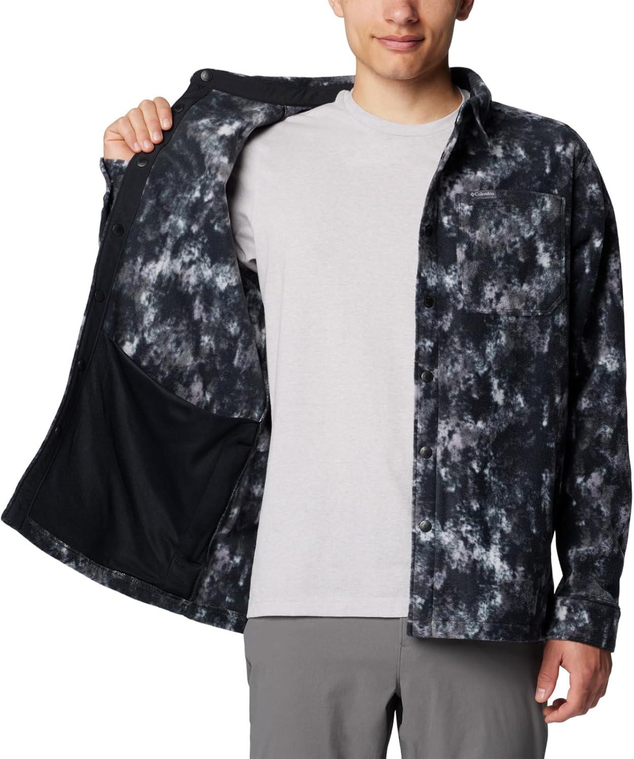 imageColumbia Mens Steens Mountain Printed Shirt Jacket IiBlack Timberwild
