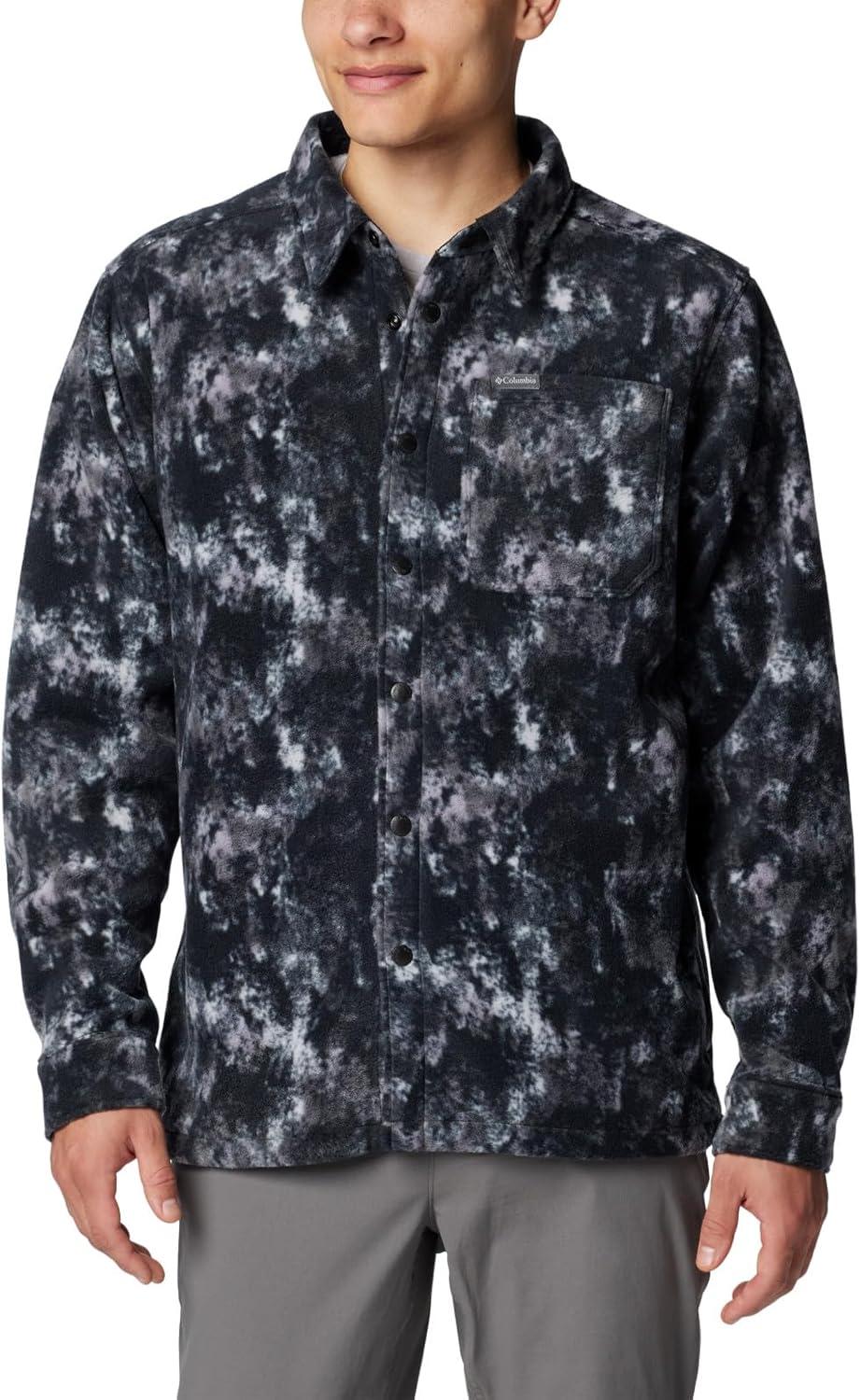 imageColumbia Mens Steens Mountain Printed Shirt Jacket IiBlack Timberwild