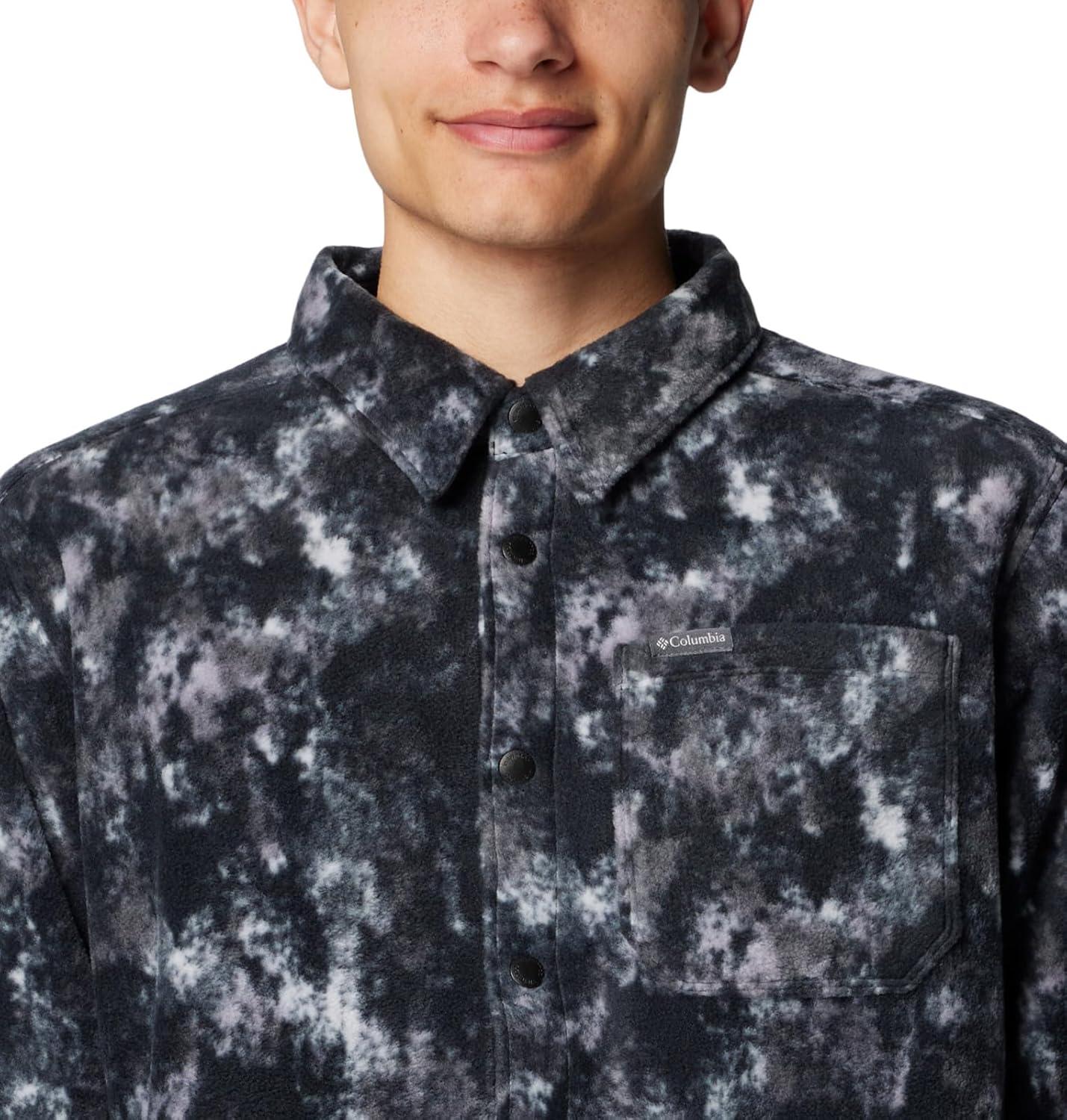 imageColumbia Mens Steens Mountain Printed Shirt Jacket IiBlack Timberwild