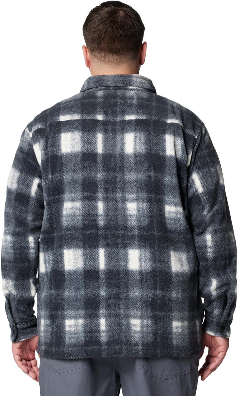 imageColumbia Mens Steens Mountain Printed Shirt Jacket IiChalk Omblur