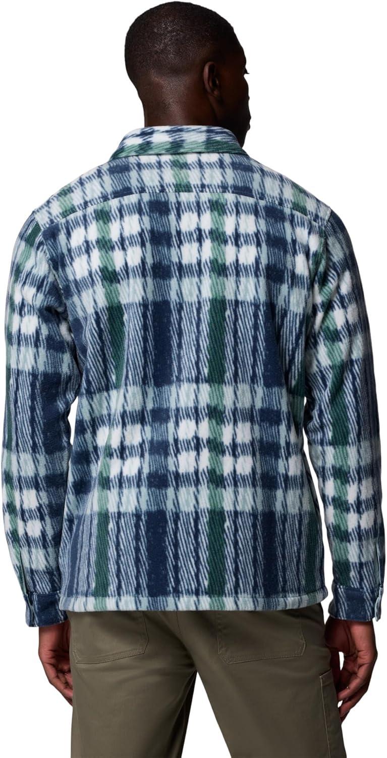 imageColumbia Mens Steens Mountain Printed Shirt Jacket IiCrushed Blue Herringplaid