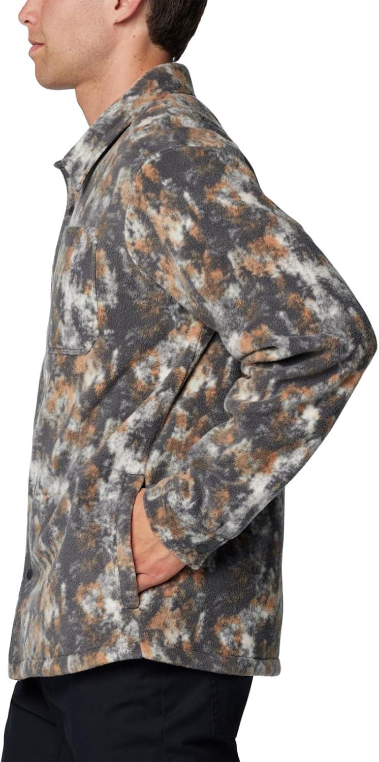 imageColumbia Mens Steens Mountain Printed Shirt Jacket IiDark Stone Timberwild